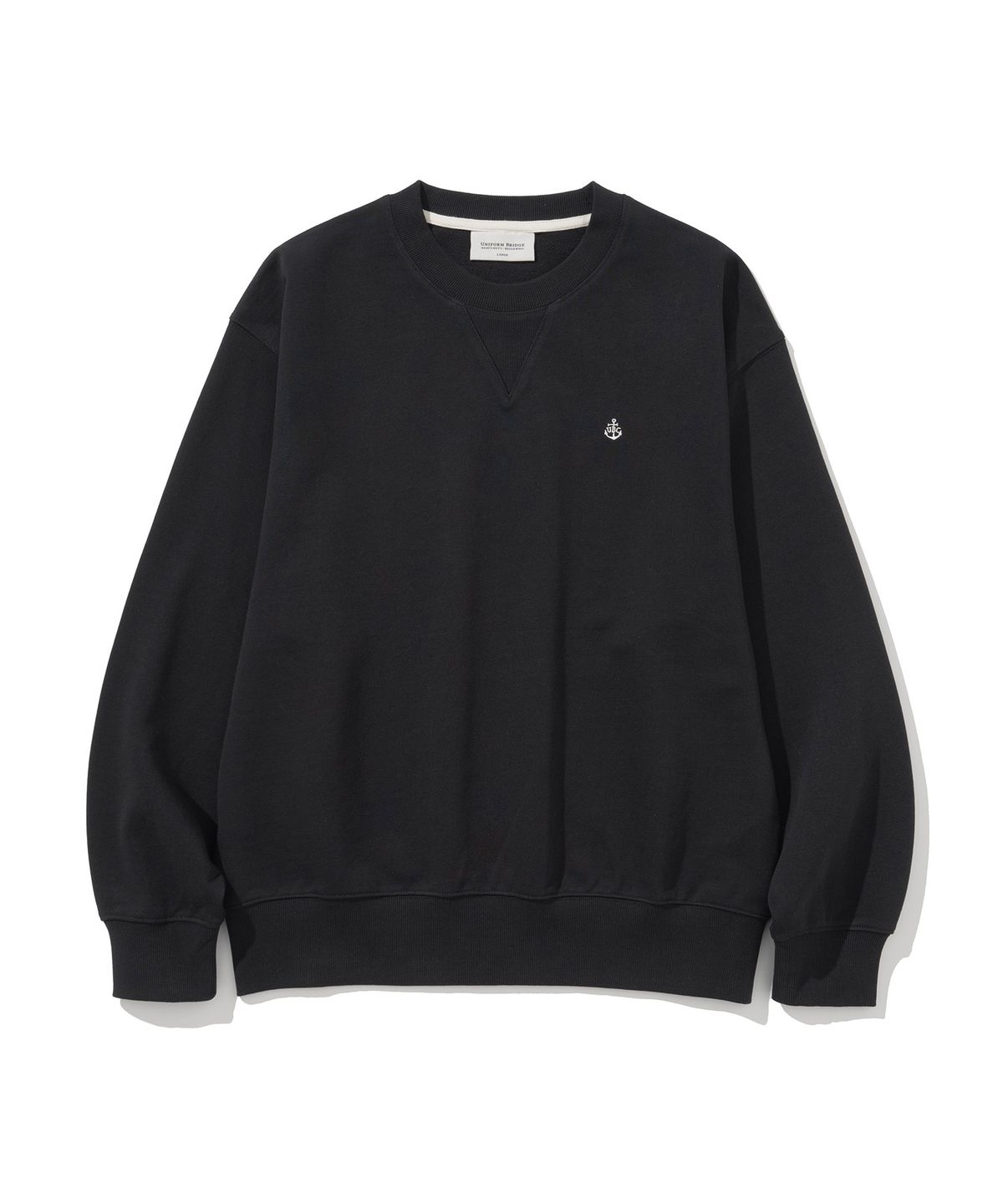 유니폼브릿지(UNIFORM BRIDGE) anchor sweatshirt black