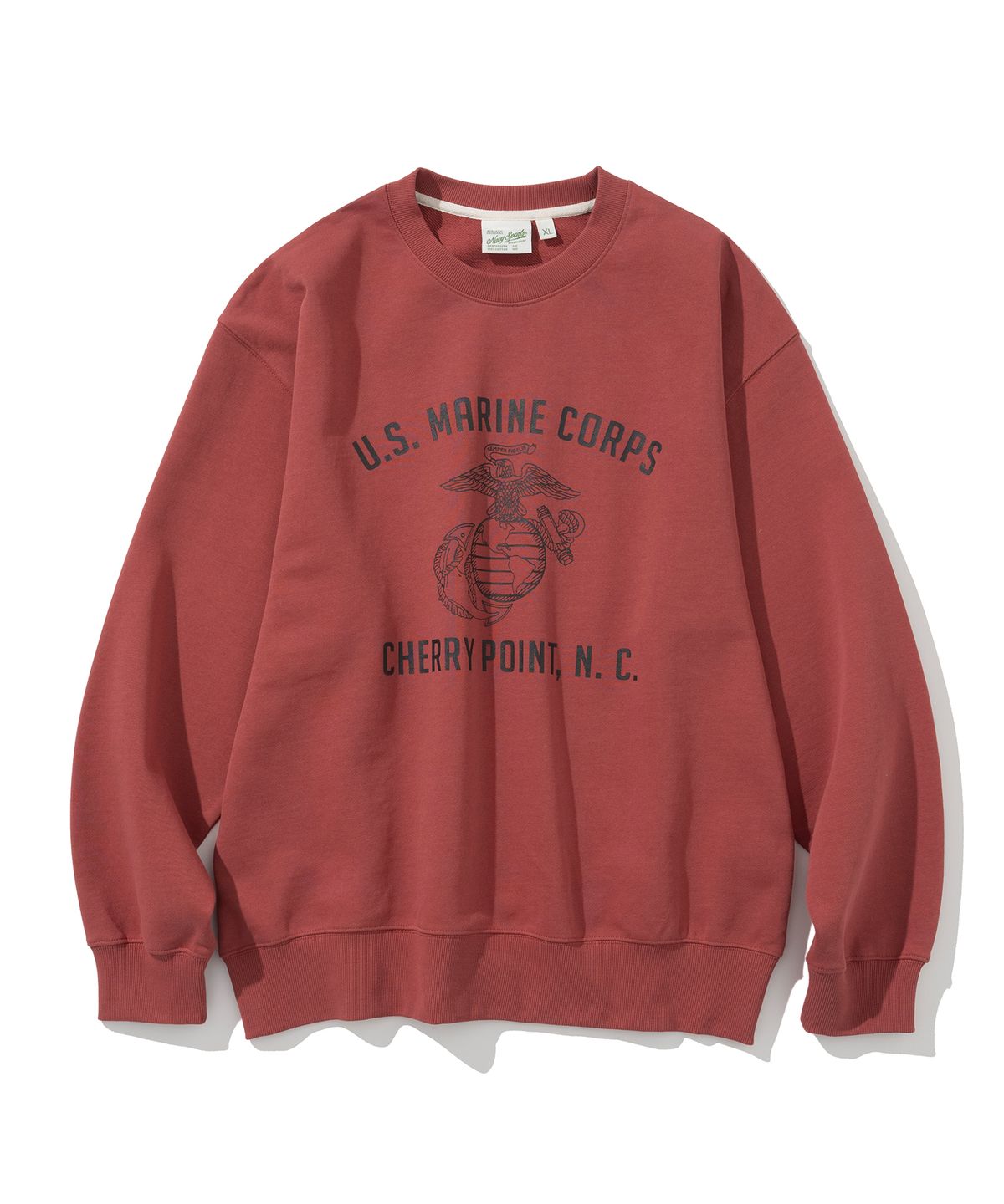 유니폼브릿지(UNIFORM BRIDGE) us marine corp sweatshirt brick red