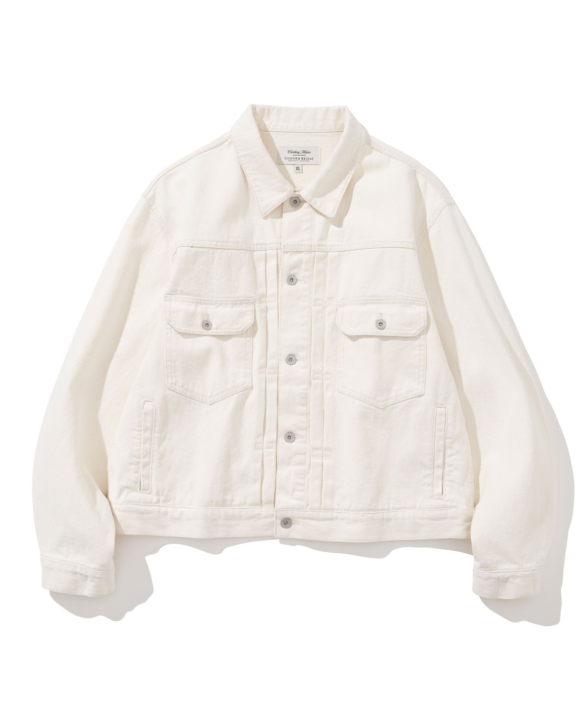 유니폼브릿지(UNIFORM BRIDGE) 2nd type denim trucker jacket 11oz natural