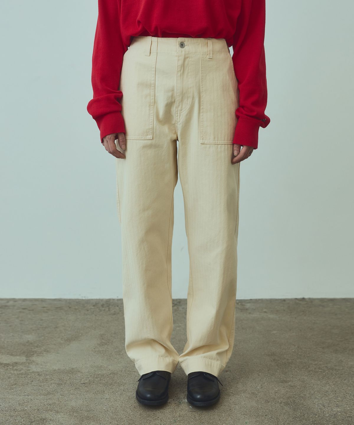 유니폼브릿지(UNIFORM BRIDGE) HBT fatigue pants(womens) ecru