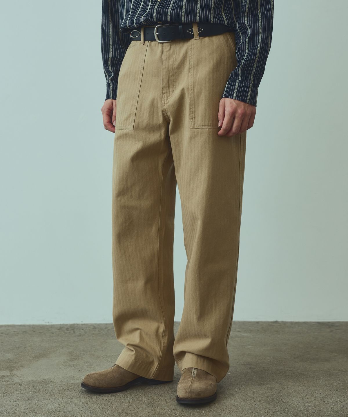 유니폼브릿지(UNIFORM BRIDGE) HBT fatigue pants beige