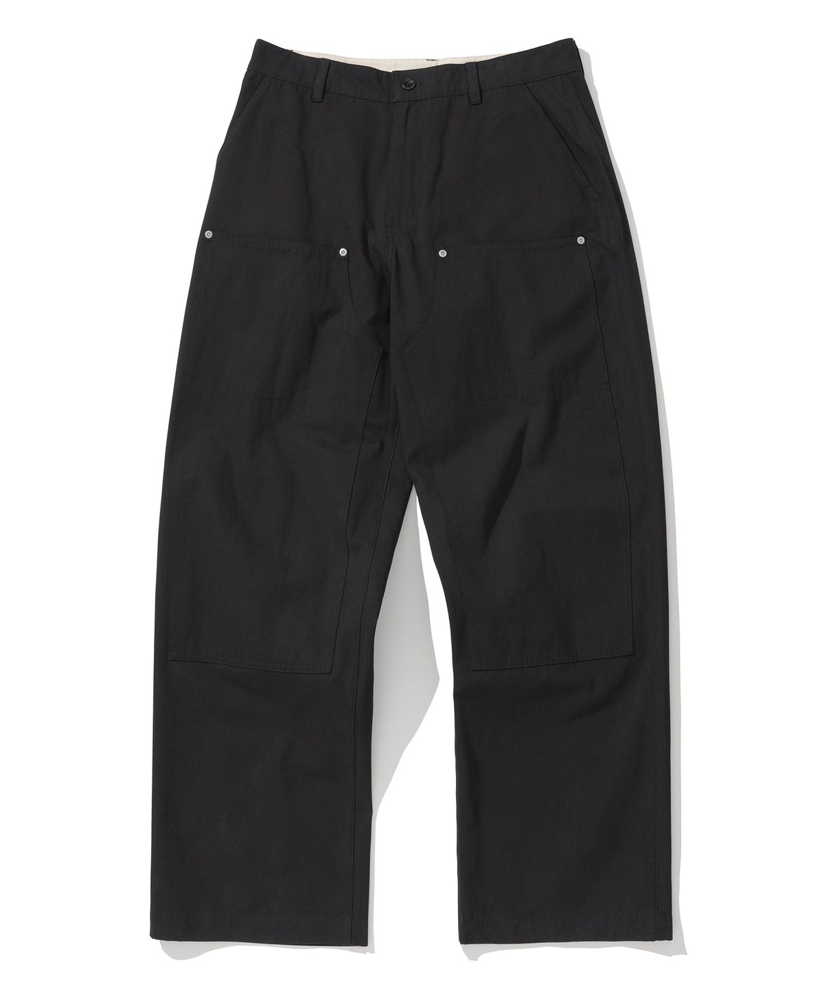 유니폼브릿지(UNIFORM BRIDGE) double knee cotton pants black