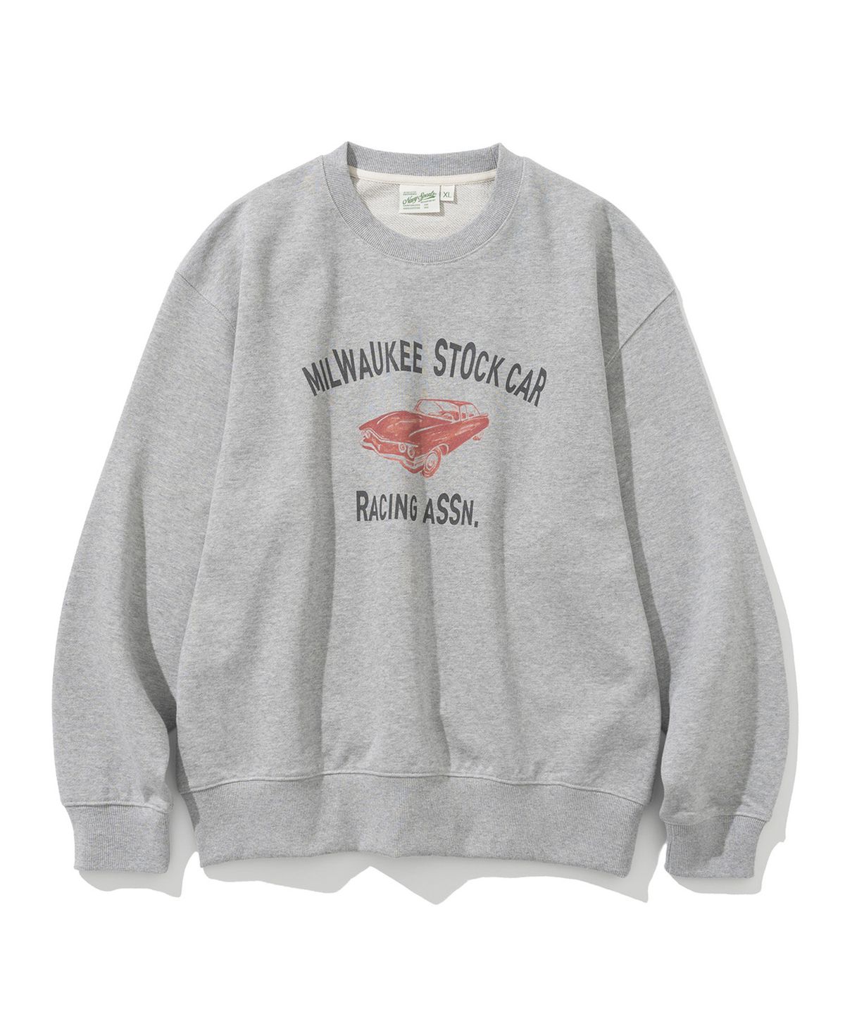 유니폼브릿지(UNIFORM BRIDGE) milwaukee stock car sweatshirt 8% melange grey