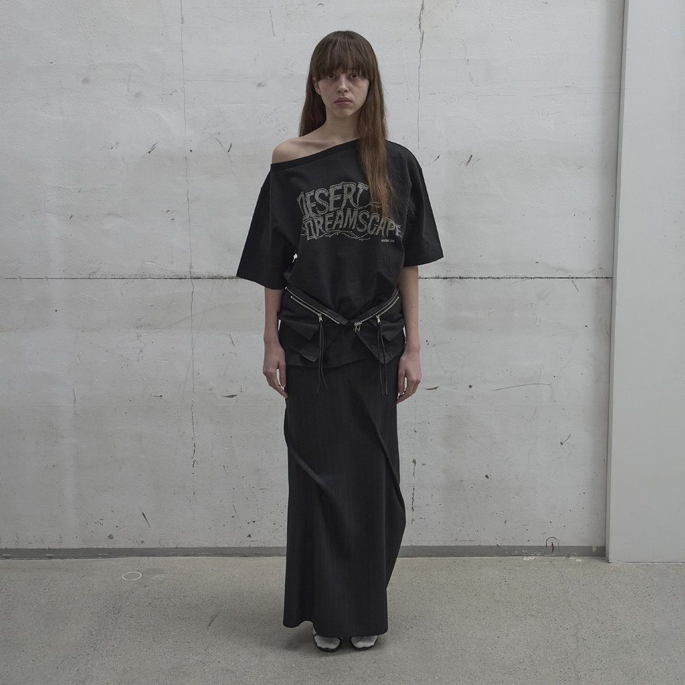 Tシャツ・カットソー LCDC : 25SS / ASYMMETRIC PRINTED T-SHIRT (3COLORS) MUSINSA | LCDC TM ASYMMETRIC PRINTED T-SHIRT (DARK GREY)