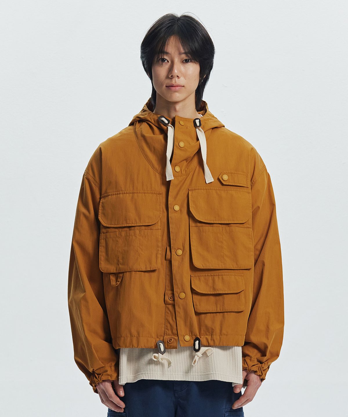 프리즘웍스(FRIZMWORKS) WADING HOODED PARKA _ MUSTARD