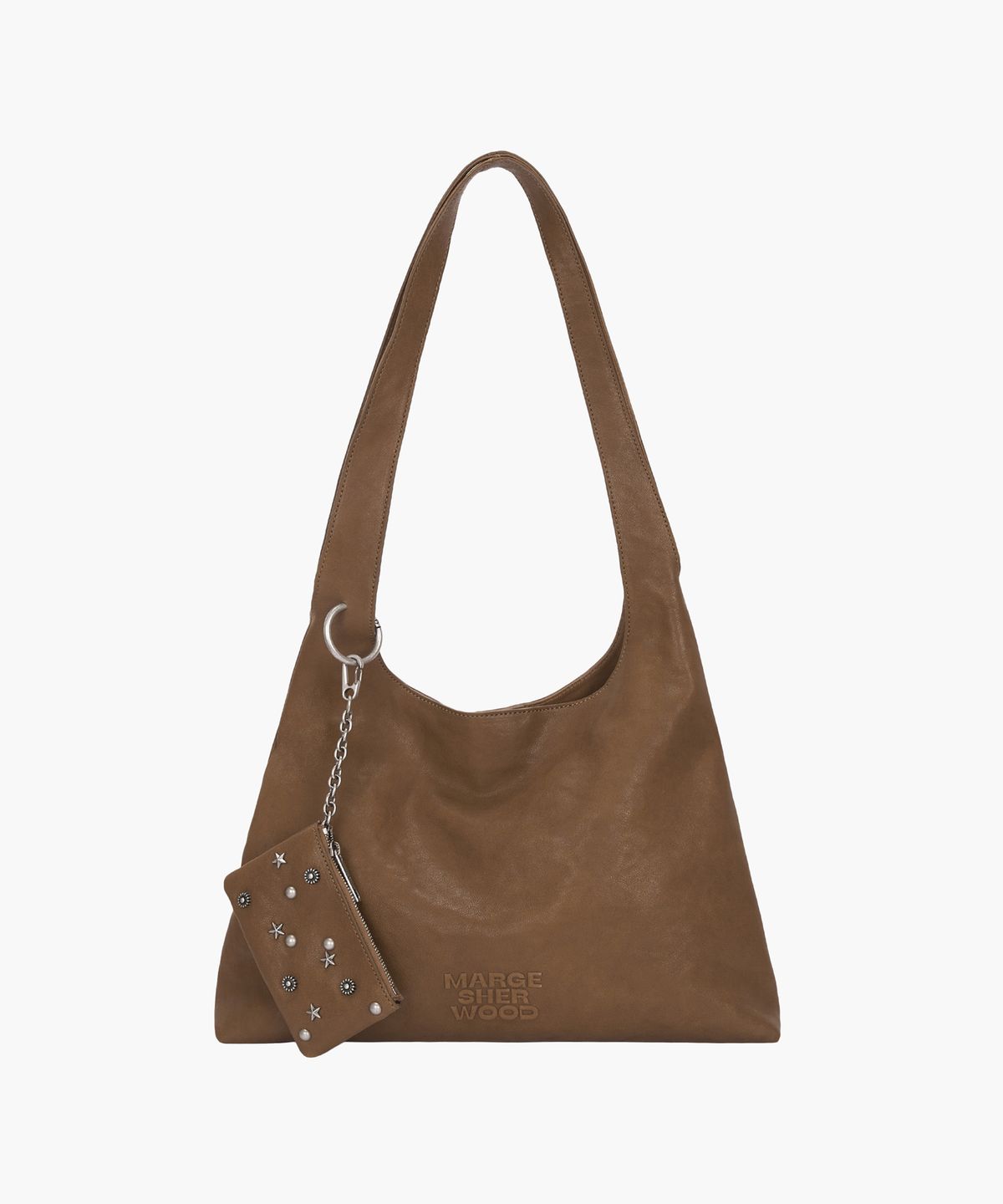 마지셔우드(MARGESHERWOOD) HALTER HOBO LARGE_vintage camel washed nappa