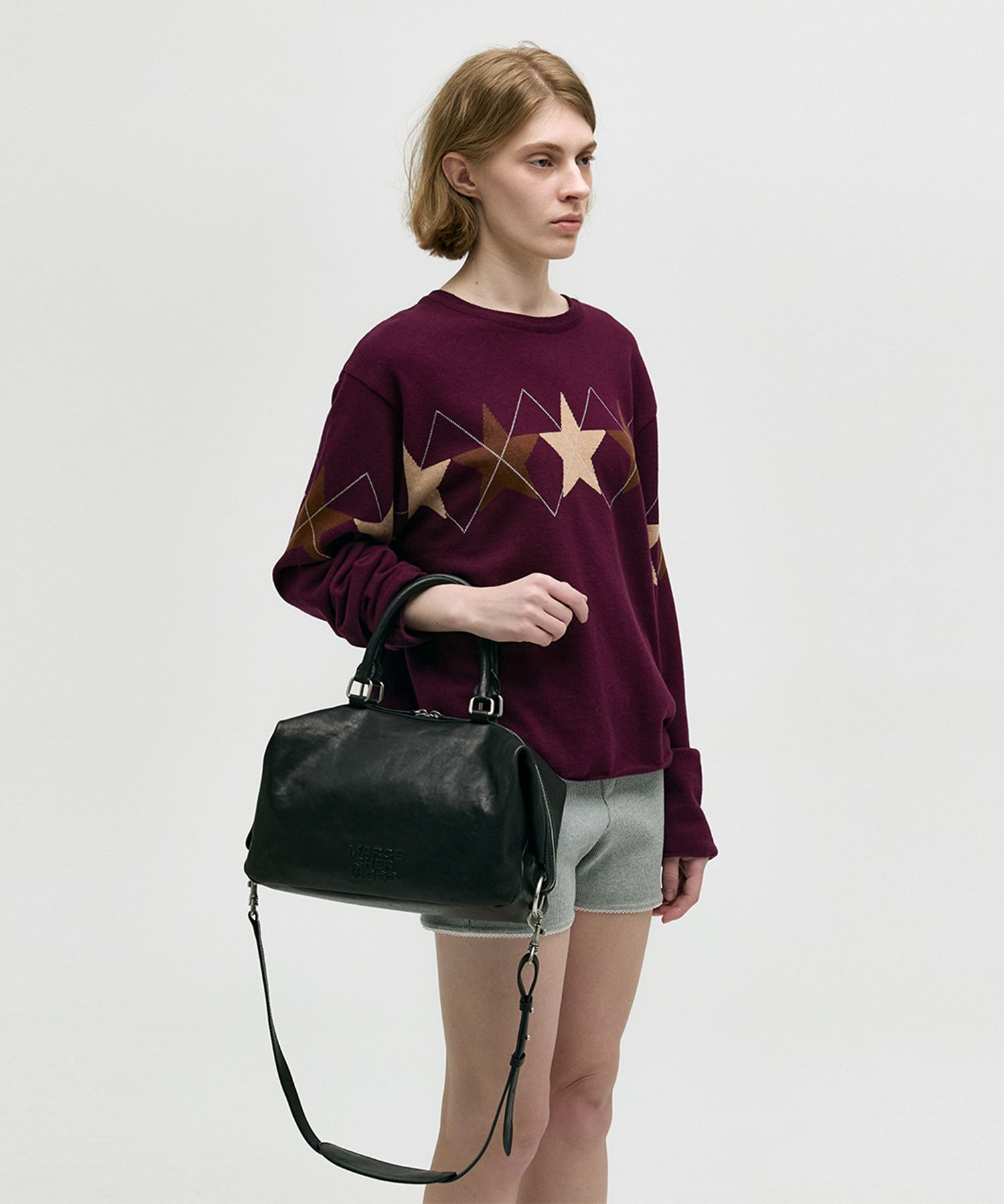 【MARGESHERWOOD】DUMPLING TOTE Black Washed Nappa MUSINSA | MARGESHERWOOD DUMPLING TOTE_black washed nappa