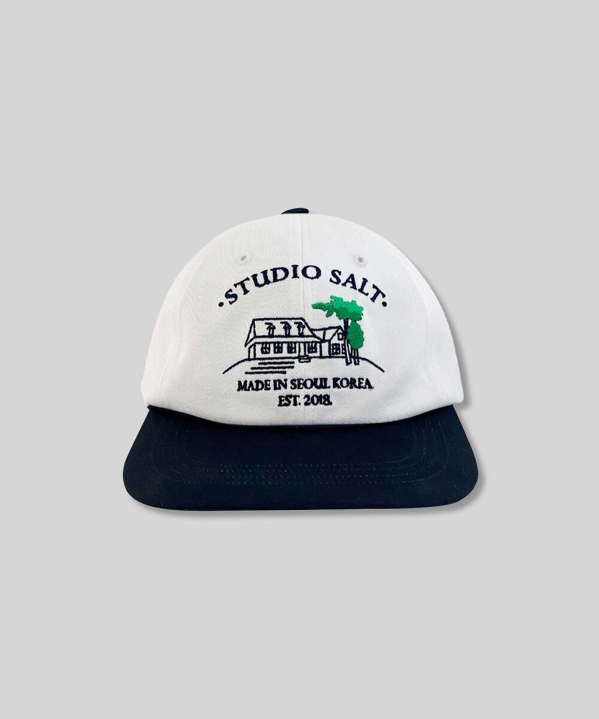 스튜디오 솔트(STUDIO SALT) 솔트 하우스 볼캡_화이트네이비
