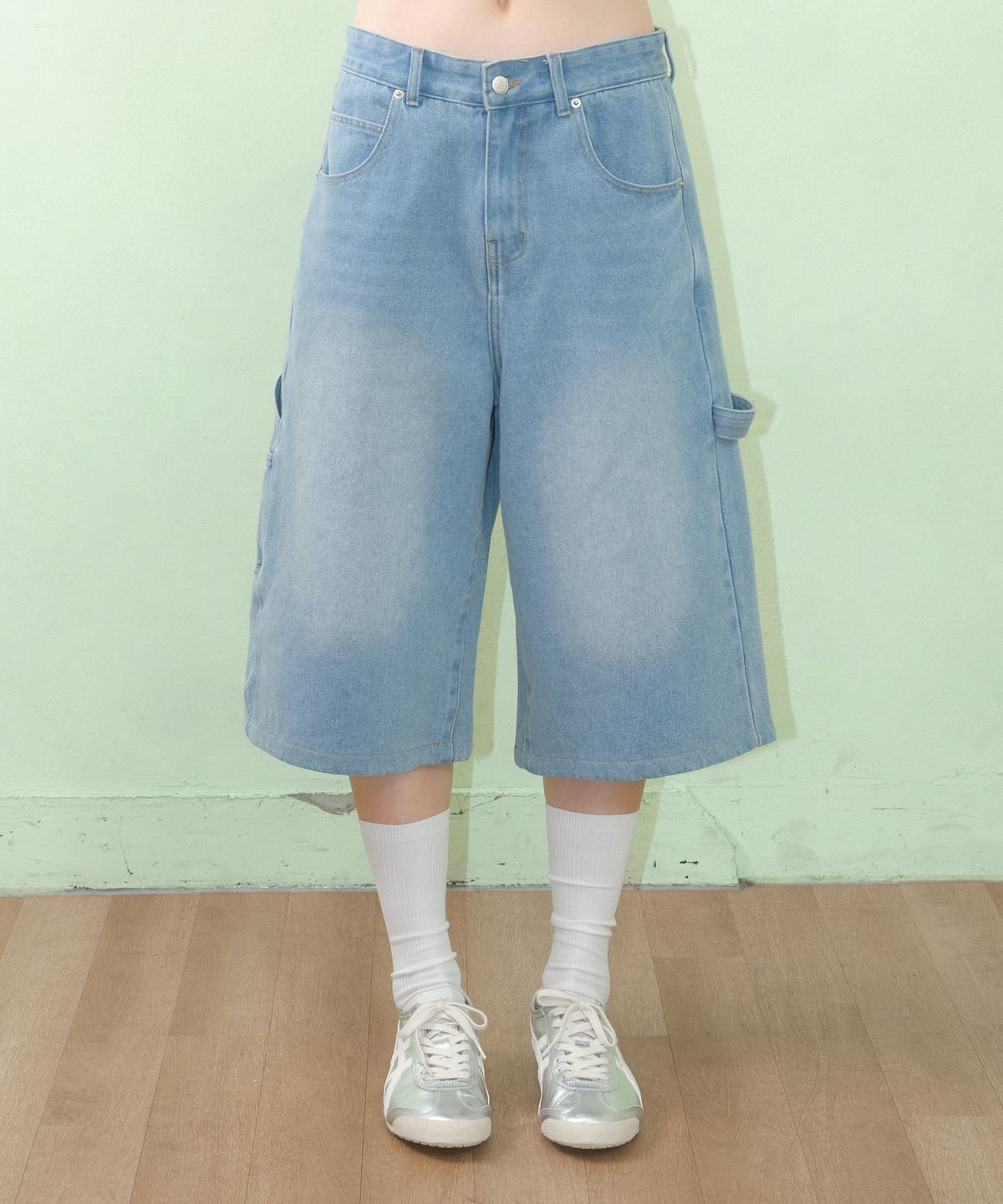 아메스 월드와이드(AMES-WORLDWIDE) DENIM CARPENTER PANTS LIGHT BLUE
