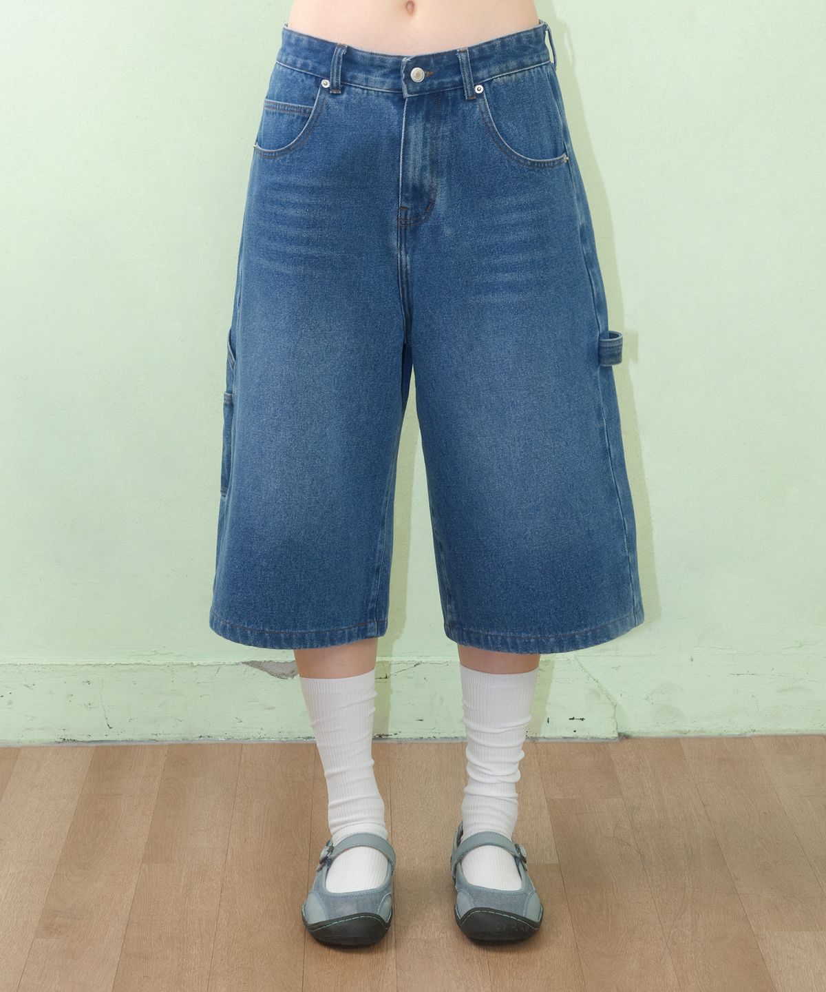 아메스 월드와이드(AMES-WORLDWIDE) DENIM CARPENTER PANTS BLUE