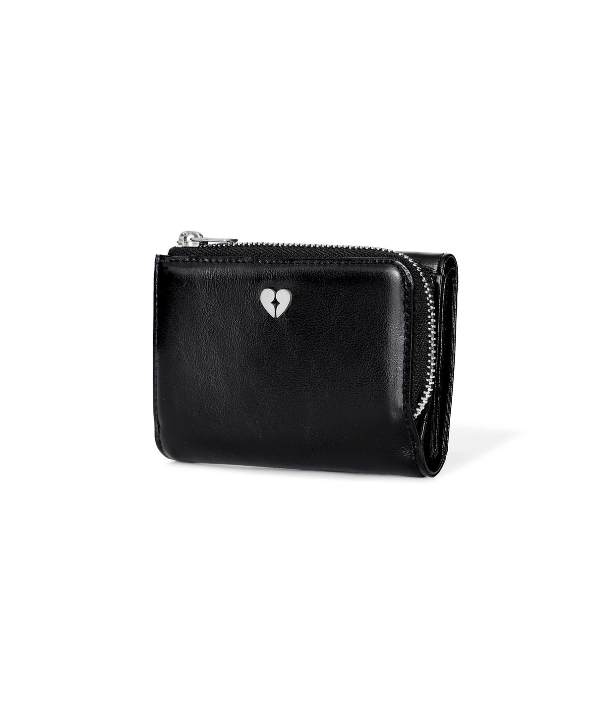 페넥(FENNEC) HEARTY ZIPPER WALLET - BLACK