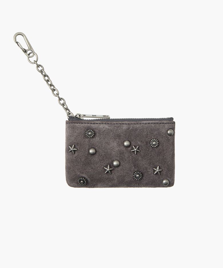 FULL STUD ZIPPER WALLET_6colors