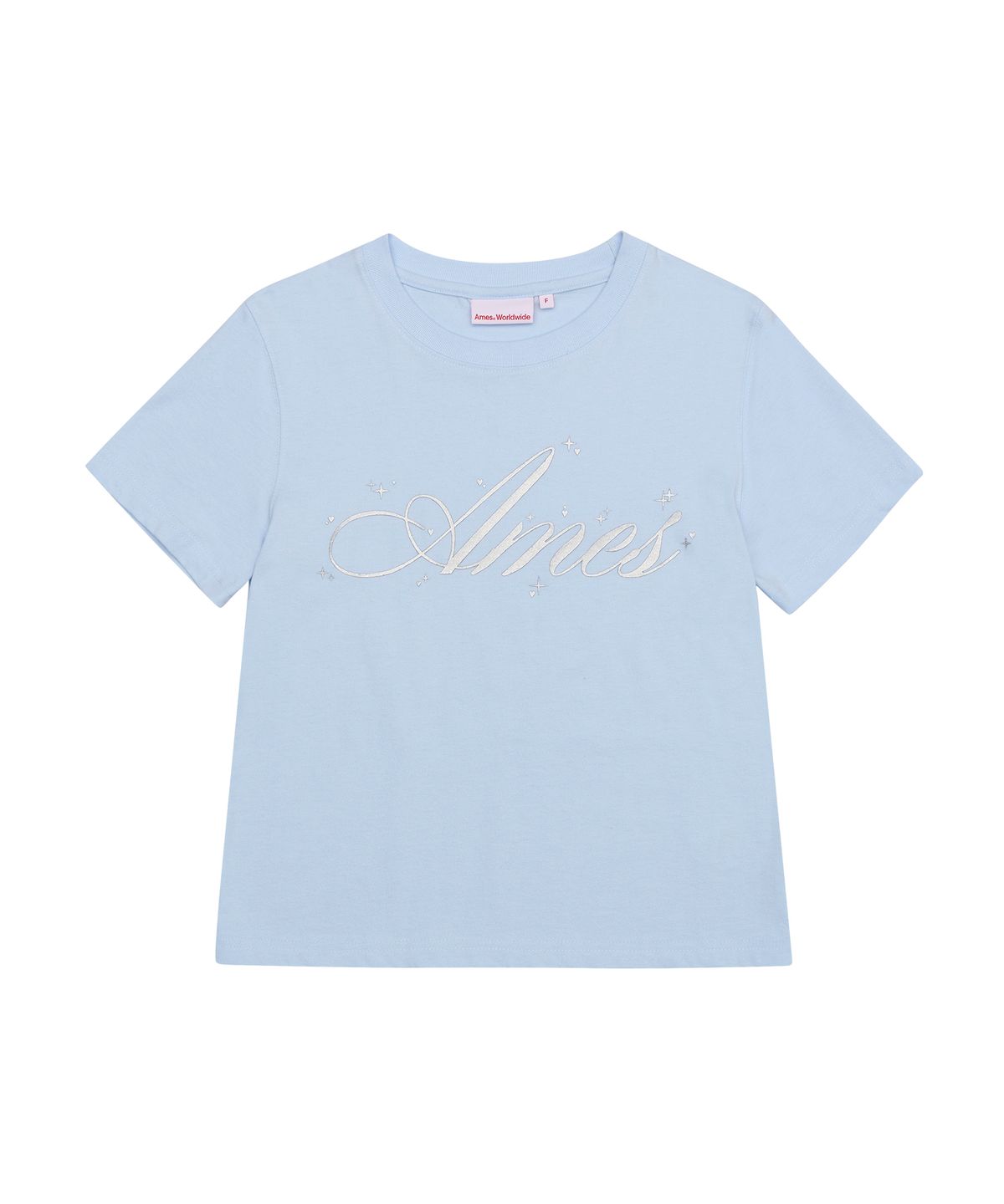 아메스 월드와이드(AMES-WORLDWIDE) SILVER AMES CROP TEE BLUE