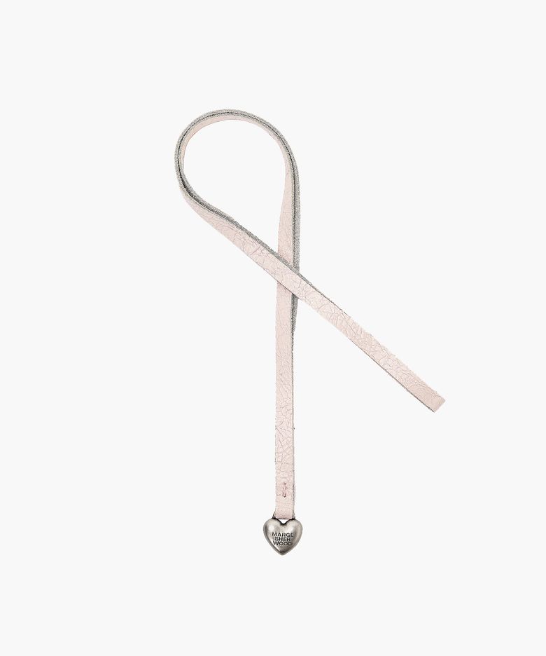 HEART CHARM_pale pink cracked