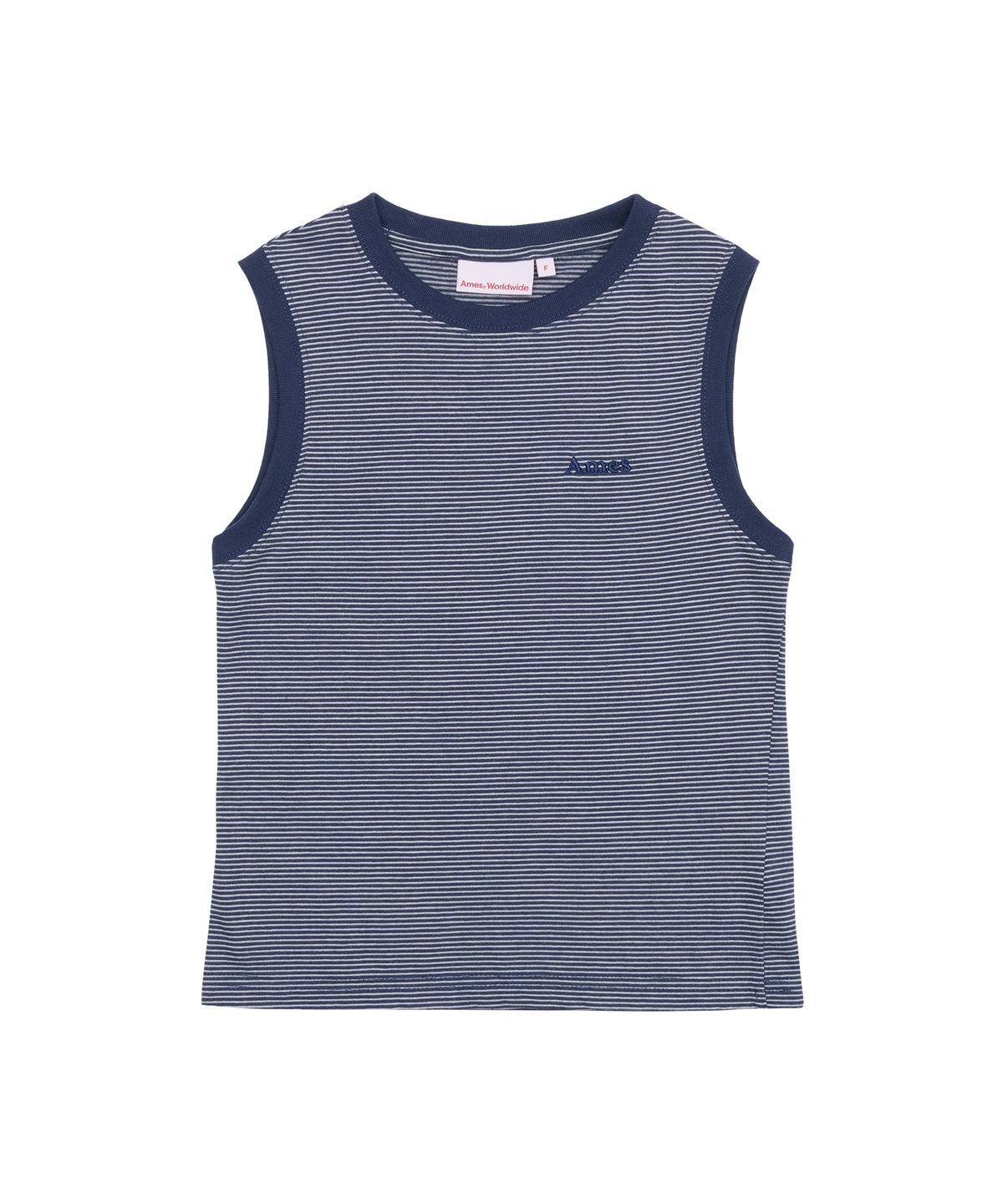 아메스 월드와이드(AMES-WORLDWIDE) BASIC LOGO SLEEVELESS TEE BLUE