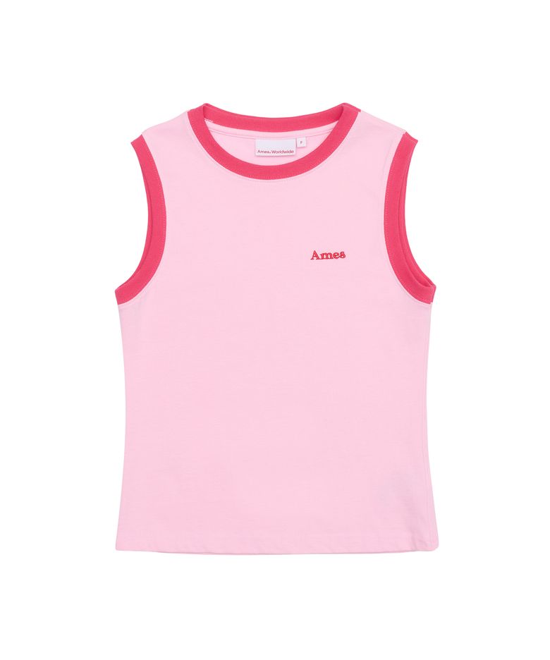 BASIC LOGO SLEEVELESS TEE PINK