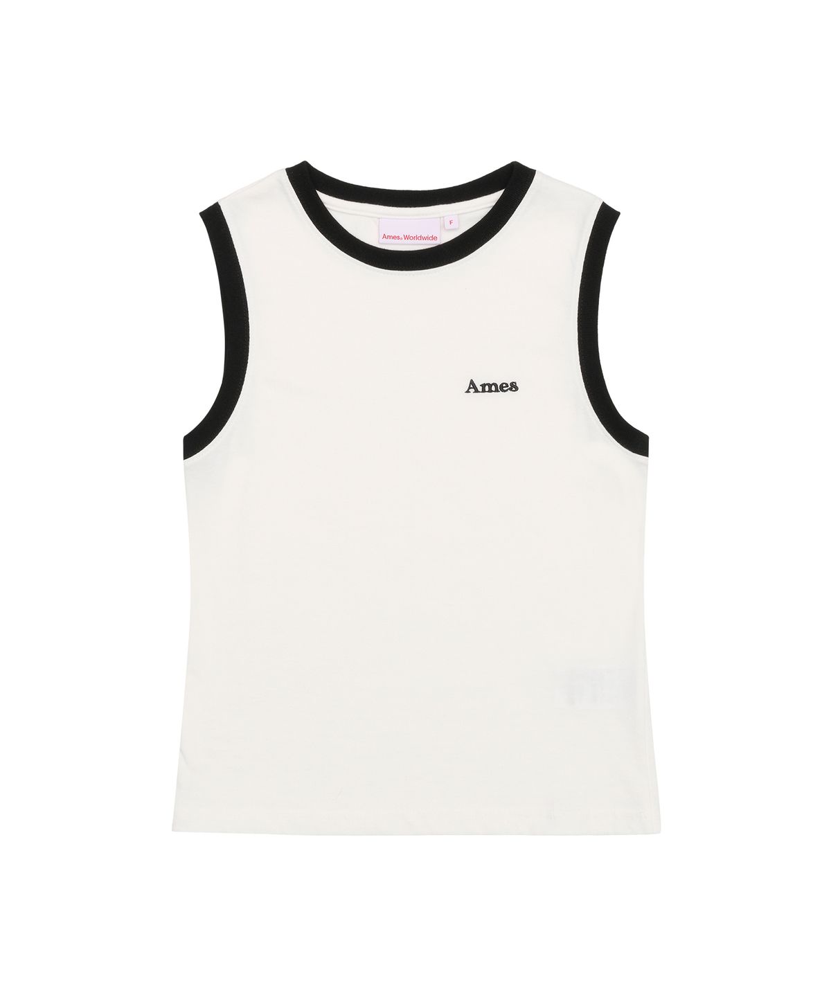 아메스 월드와이드(AMES-WORLDWIDE) BASIC LOGO SLEEVELESS TEE WHITE