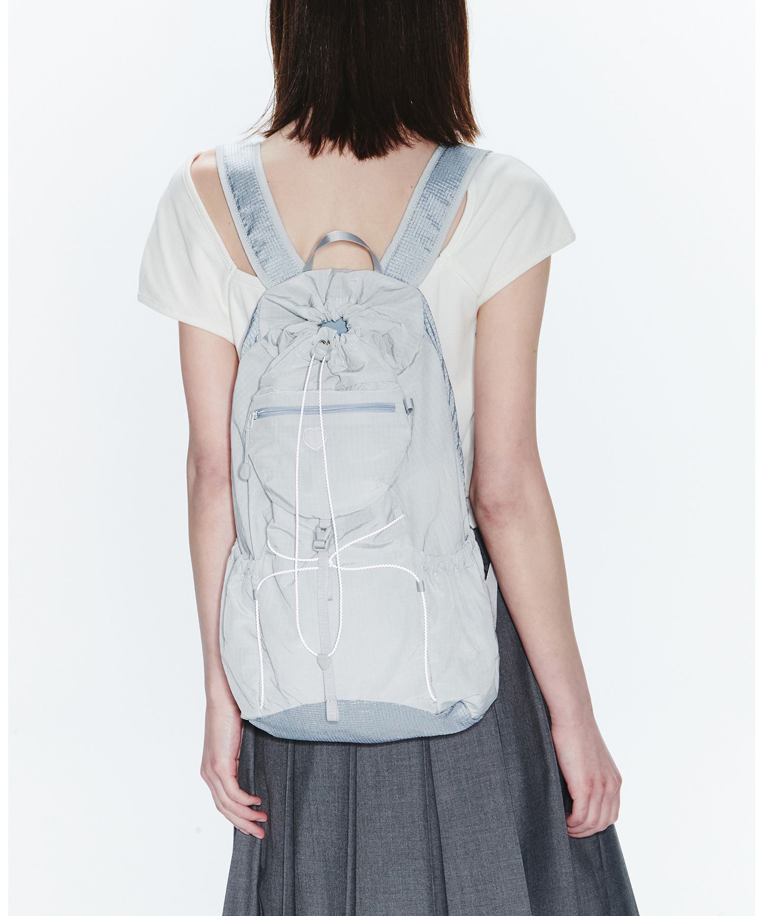 MUSINSA | fennec AIRY POCKET BACKPACK - GREY