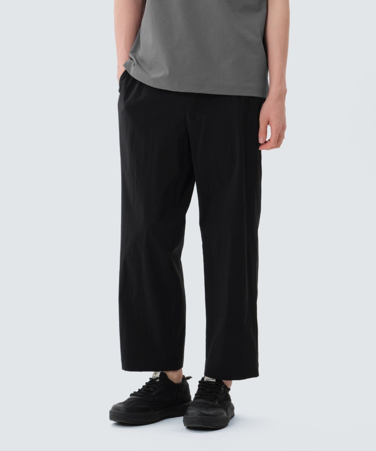 스노우피크 어패럴(SNOWPEAK APPAREL) 루트 세미 와이드 팬츠 (S25MMRPT21) Black