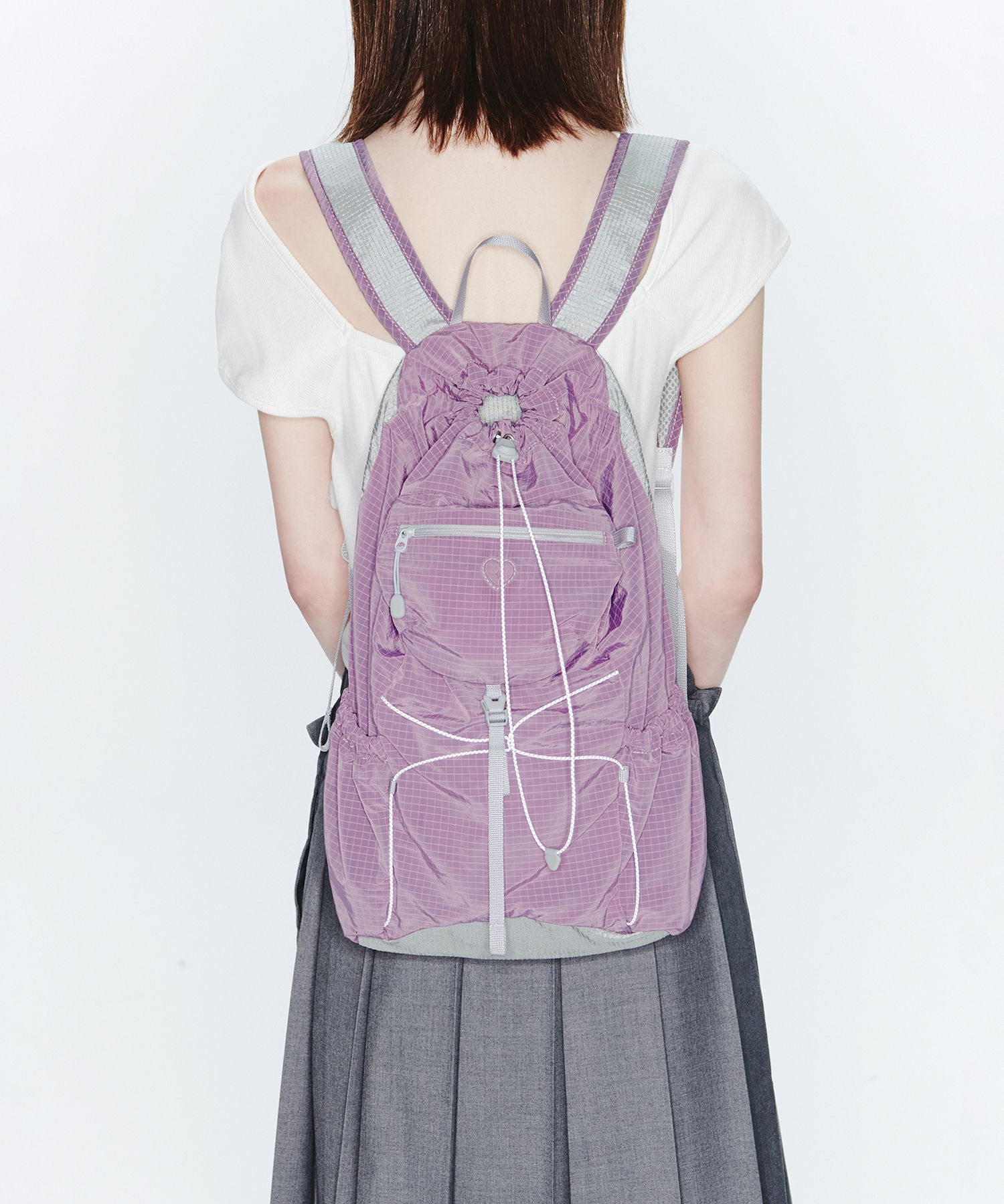 ★Fennec★ AIRY POCKET BACKPACK PURPLE FB1BP01PUF MUSINSA | fennec AIRY POCKET BACKPACK - PURPLE