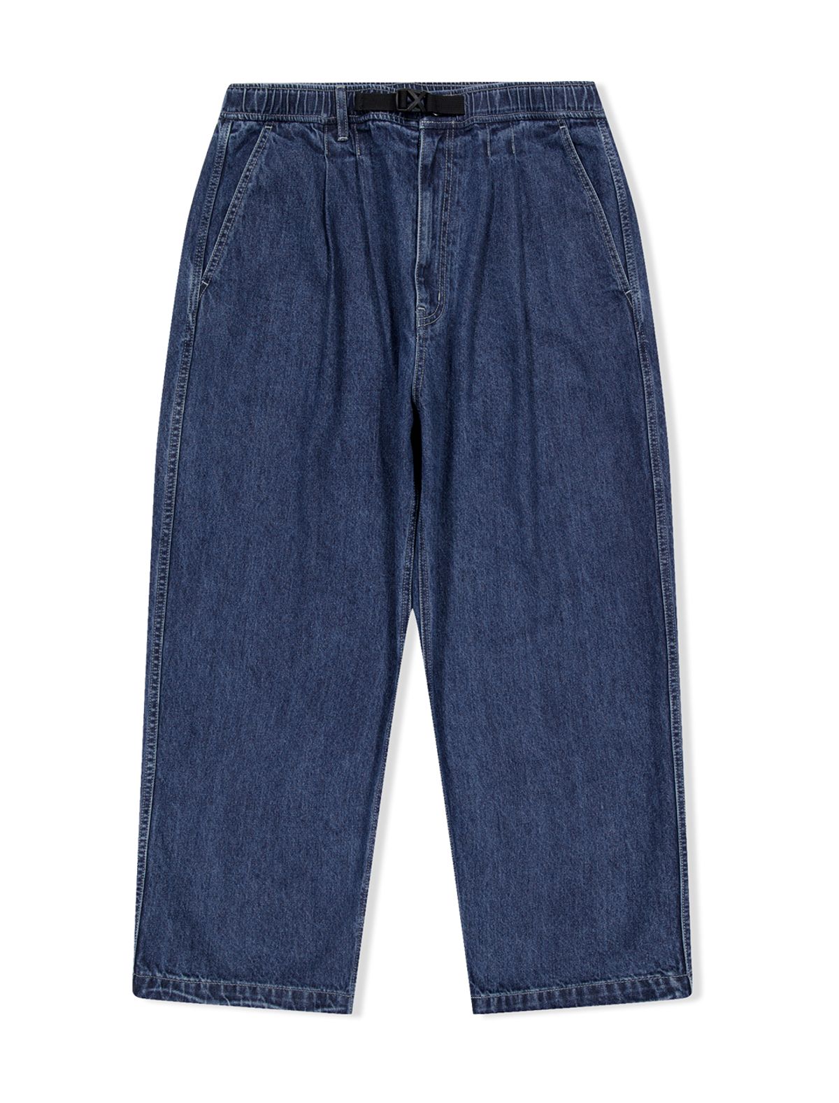 예스아이씨(YESEYESEE) Adjustable X-Hook Easy Denim Pants Indigo