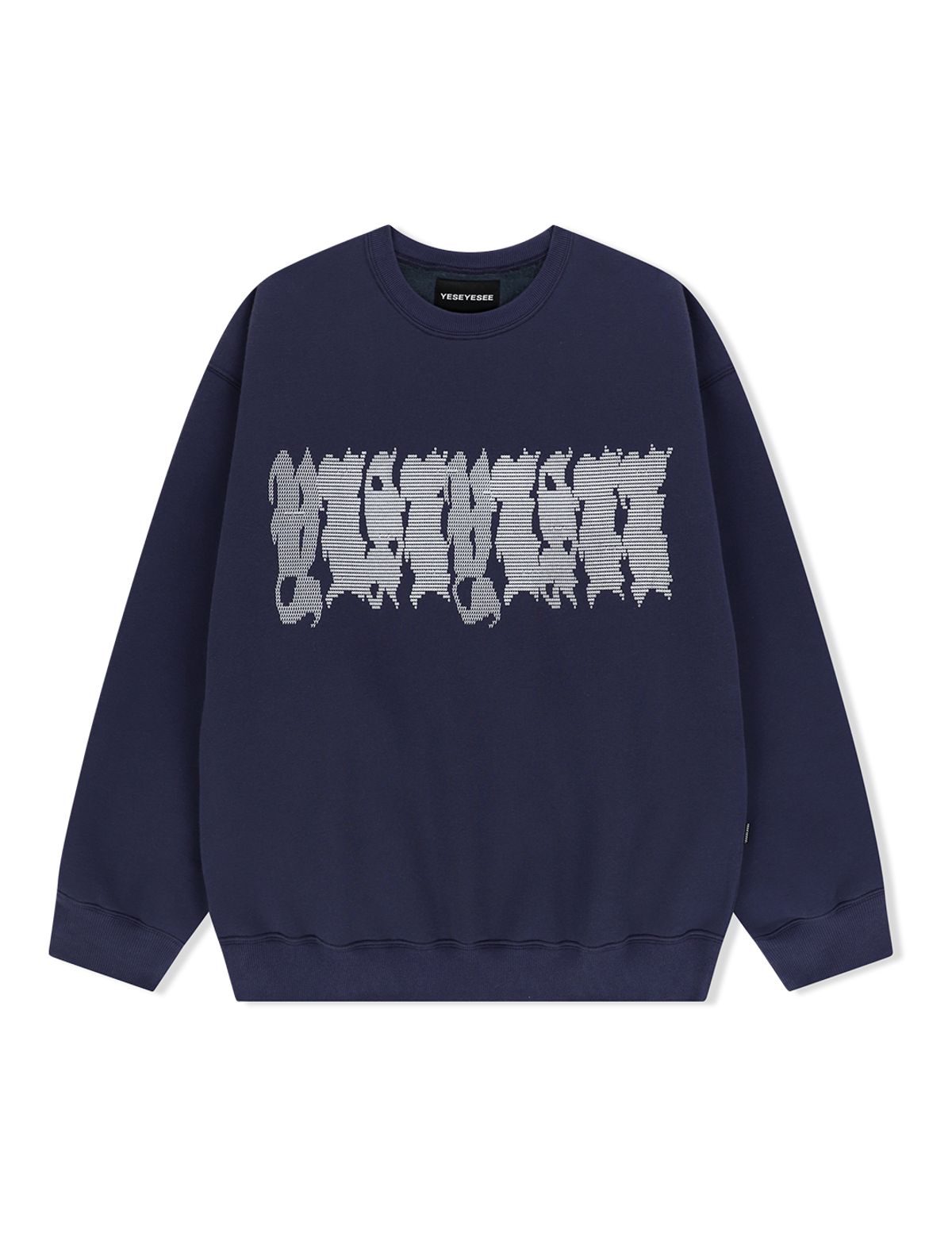 예스아이씨(YESEYESEE) Y.E.S Typo Sweatshirt Light Navy