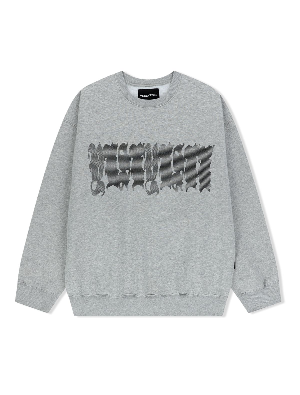 예스아이씨(YESEYESEE) Y.E.S Typo Sweatshirt Grey
