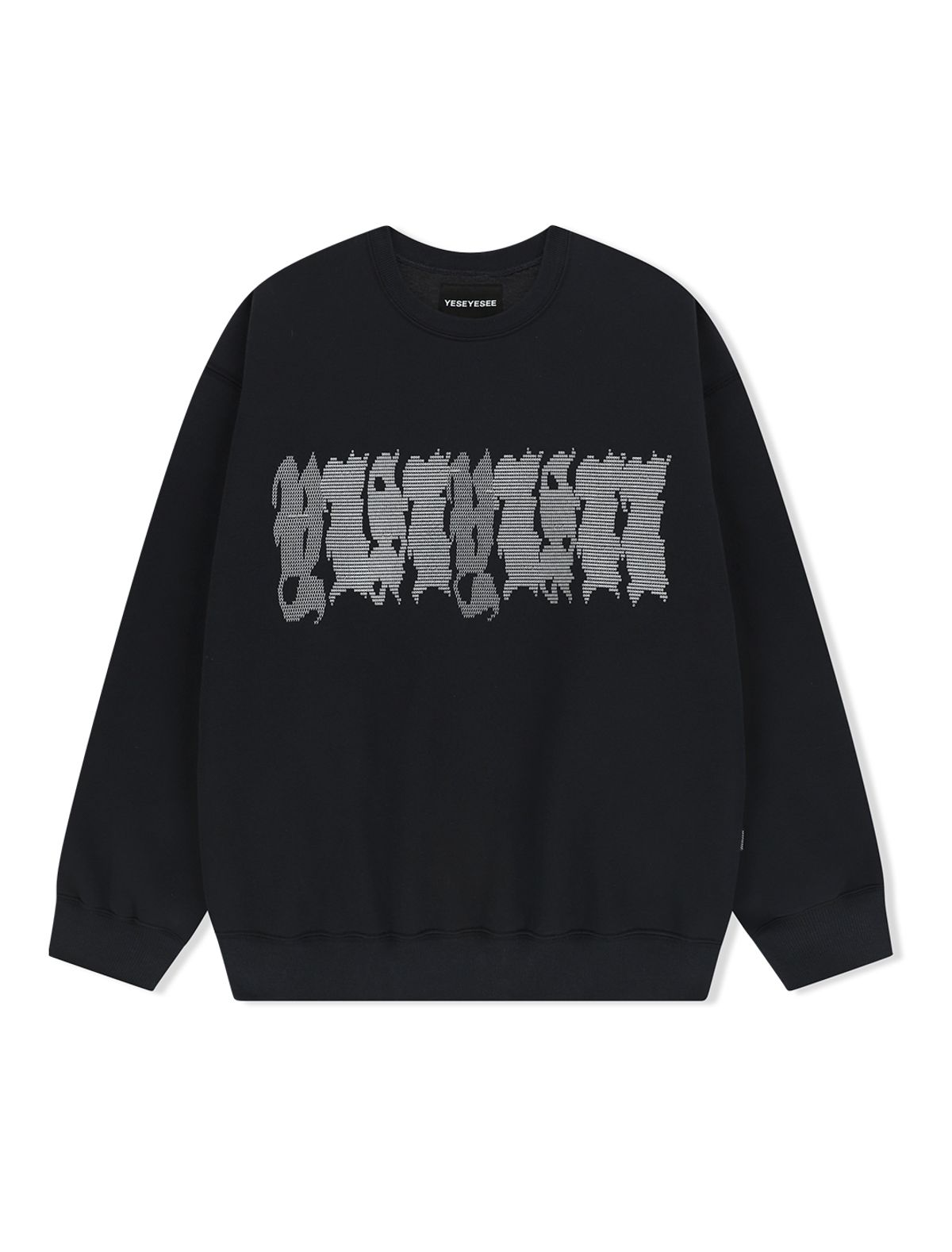 예스아이씨(YESEYESEE) Y.E.S Typo Sweatshirt Charcoal