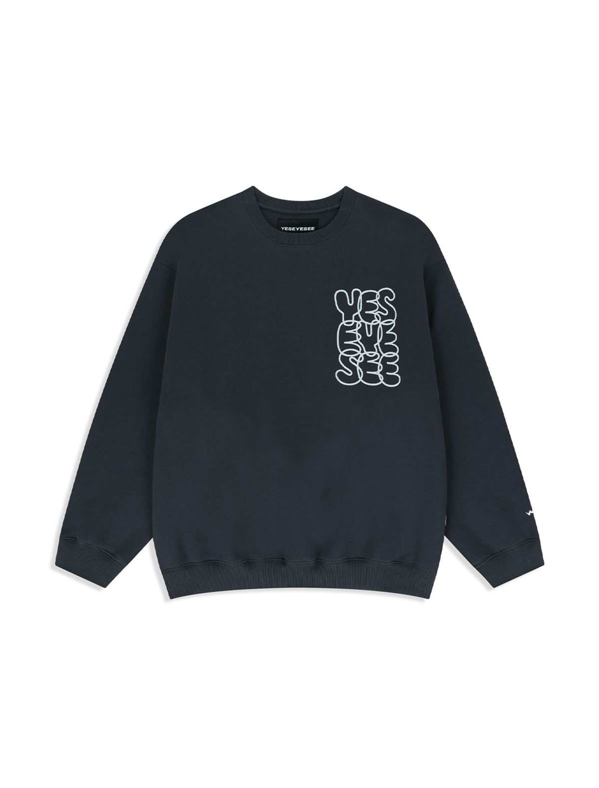 예스아이씨(YESEYESEE) [25FW] C-Logo Sweatshirt Charcoal