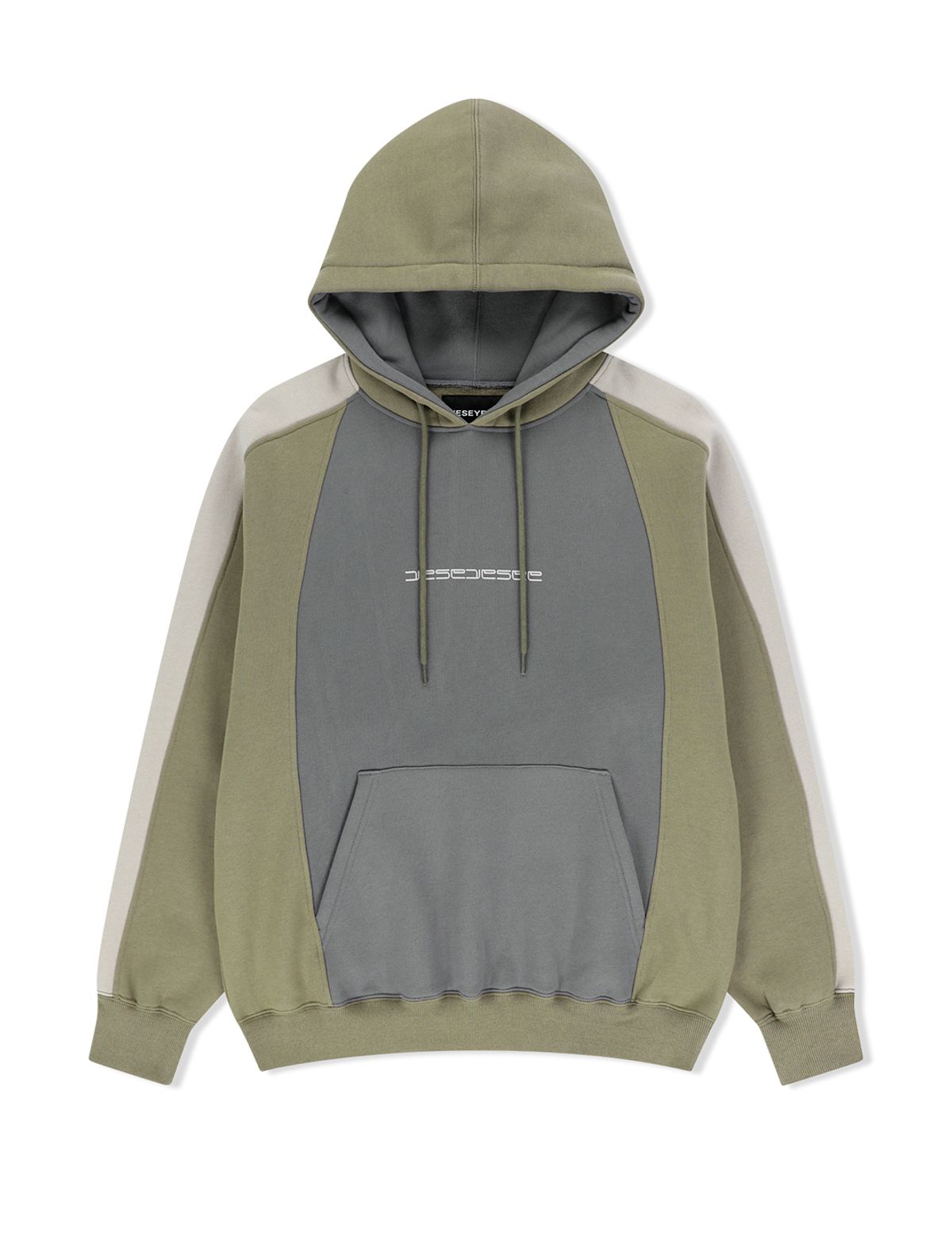 예스아이씨(YESEYESEE) Triple Raglan Hoodie Khaki