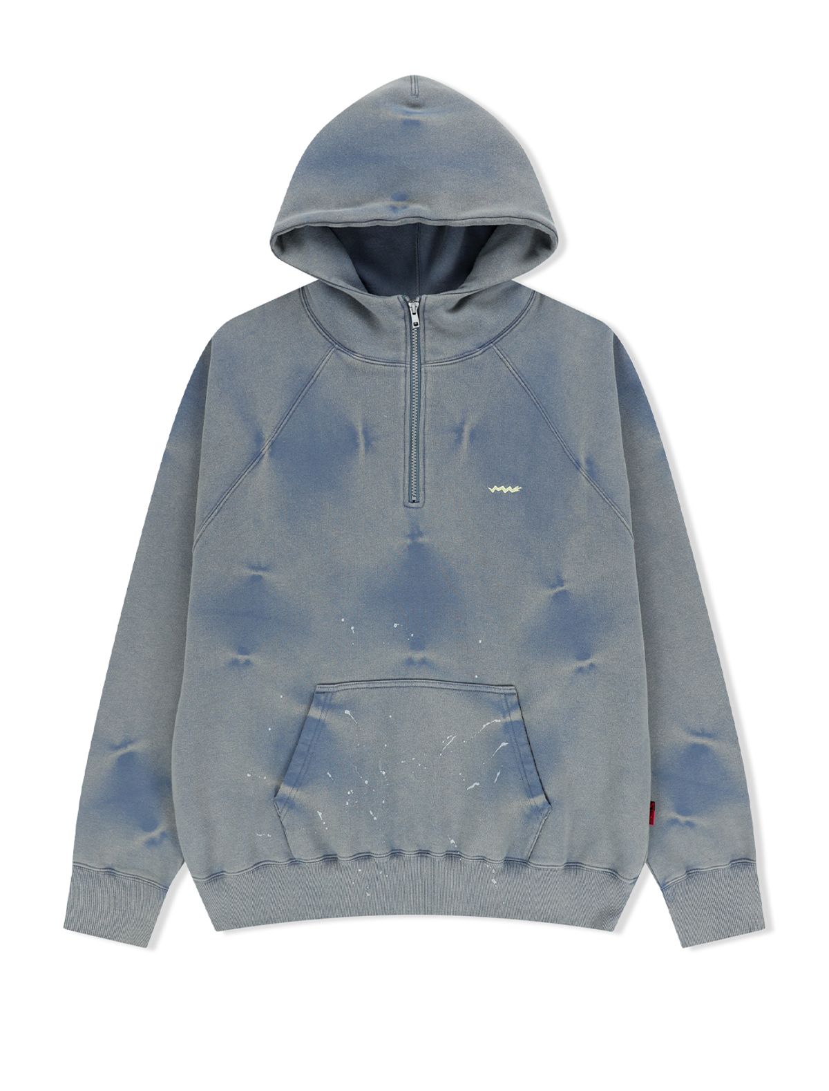 예스아이씨(YESEYESEE) SN Painted Hoodie Smoky Blue
