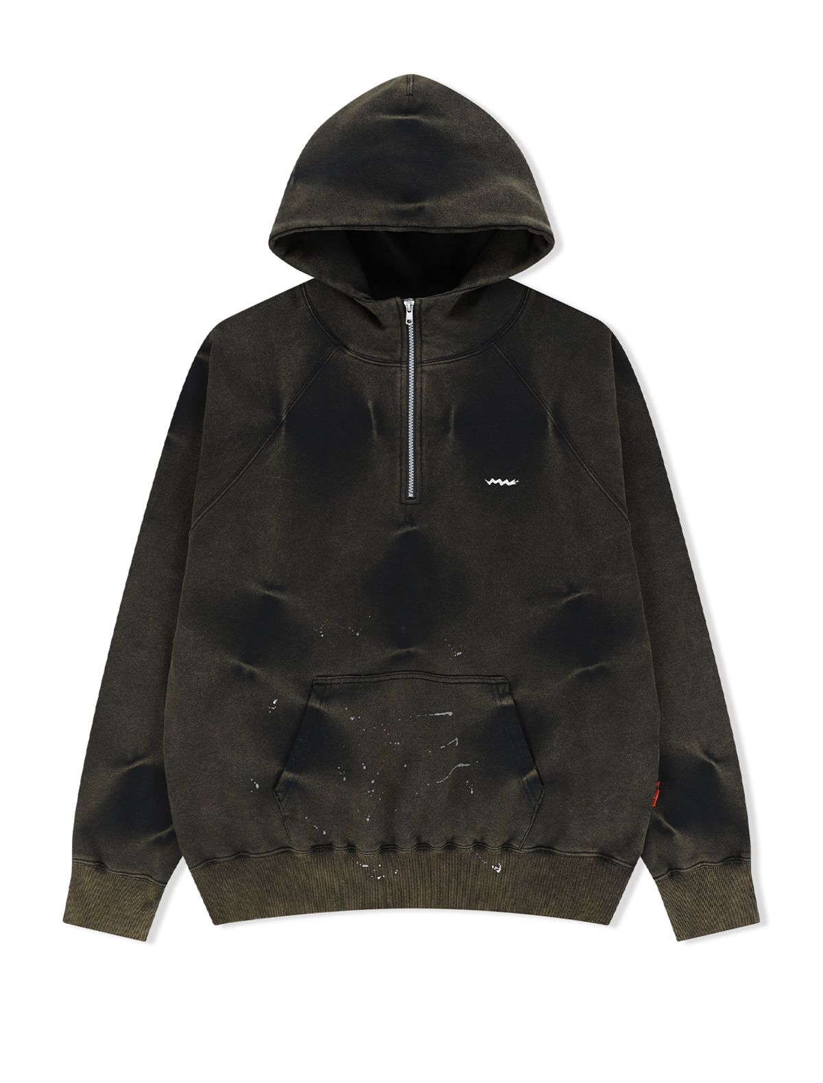 예스아이씨(YESEYESEE) SN Painted Hoodie Black