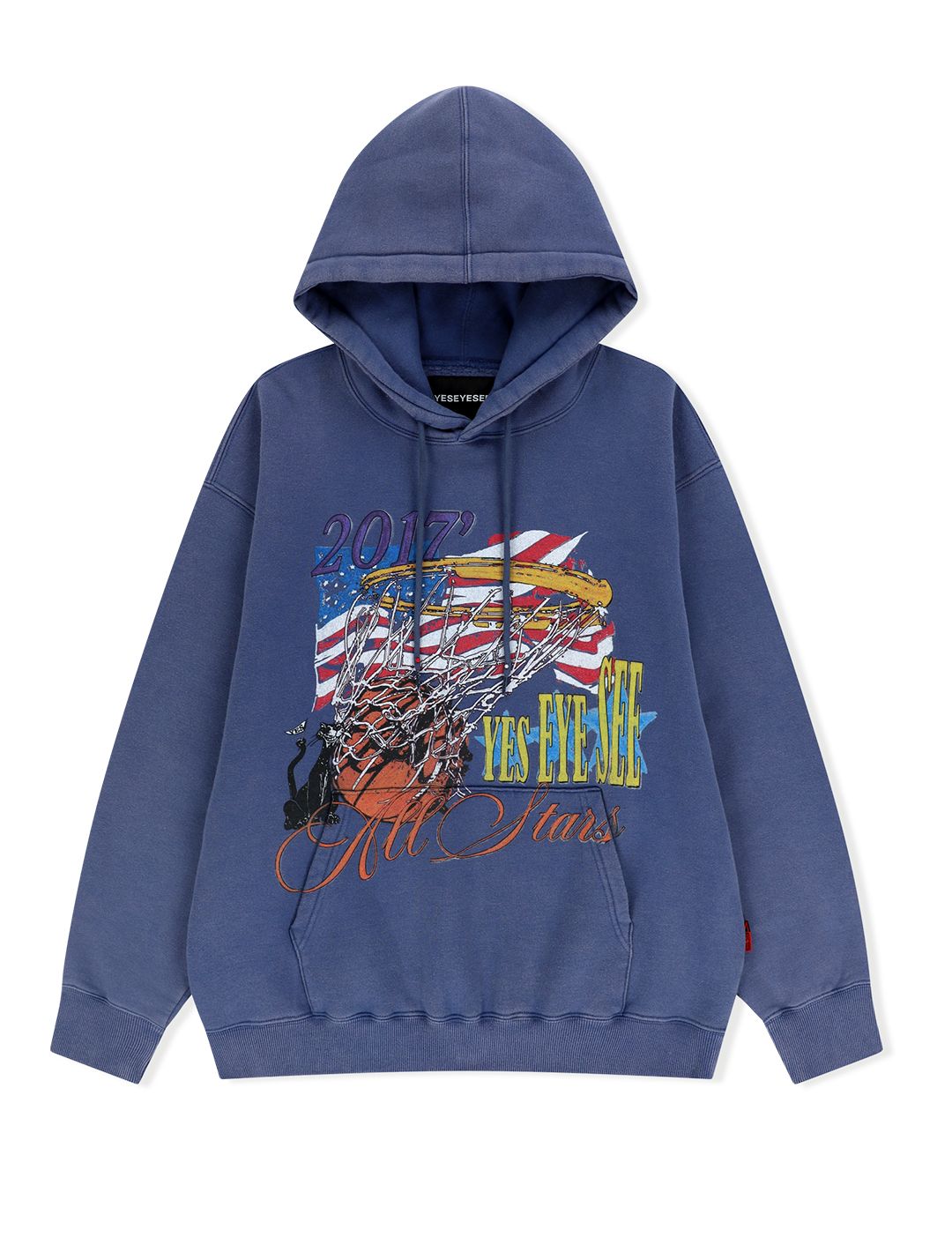 MUSINSA公式 | YESEYESEE Y.E.S Goal In Hoodie Cobalt Blue