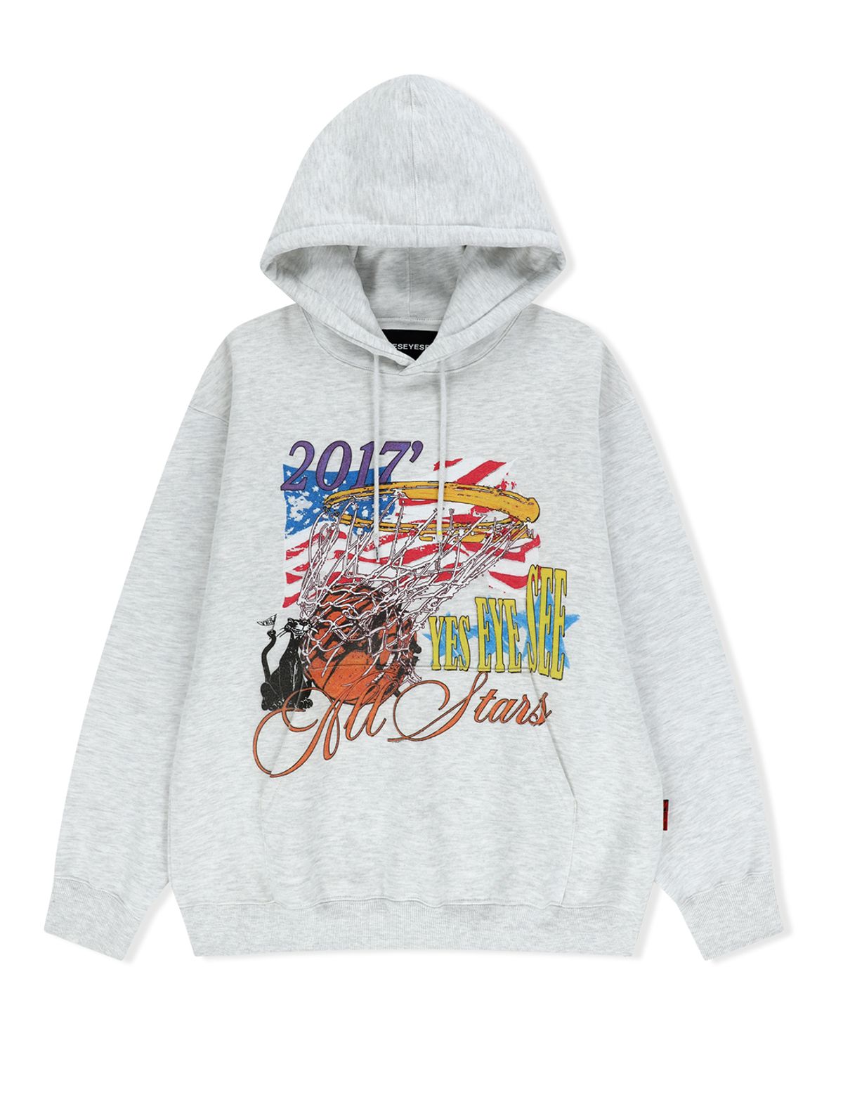 예스아이씨(YESEYESEE) Y.E.S Goal In Hoodie Light Grey