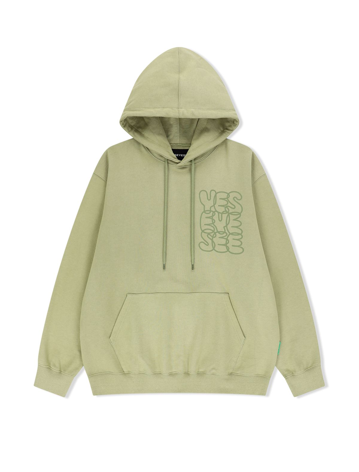 예스아이씨(YESEYESEE) C-Logo Hoodie Pear Green