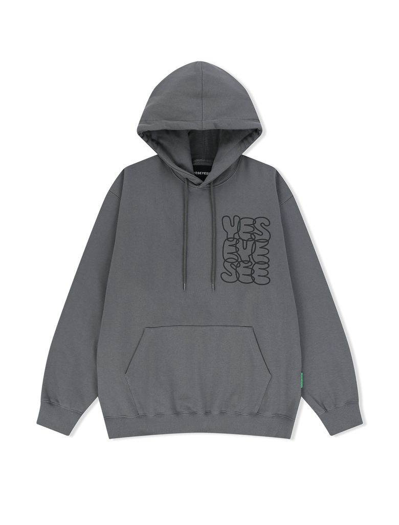 C-Logo Hoodie Dark Grey