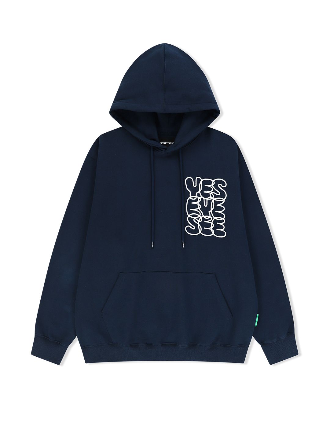 MUSINSA | YESEYESEE [25SS] C-Logo Hoodie Navy