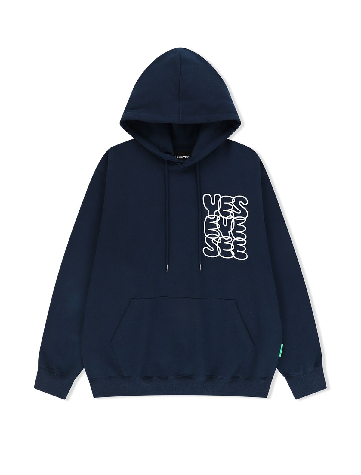 예스아이씨(YESEYESEE) [25FW] C-Logo Hoodie Navy