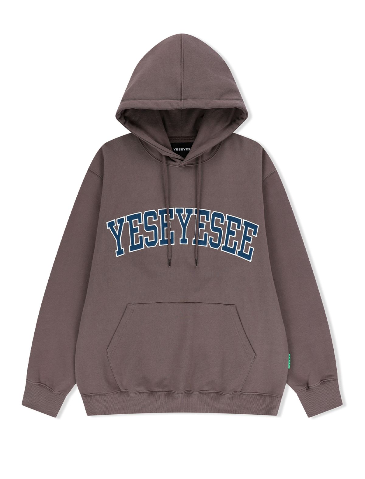 예스아이씨(YESEYESEE) Arch Logo Hoodie Cocoa