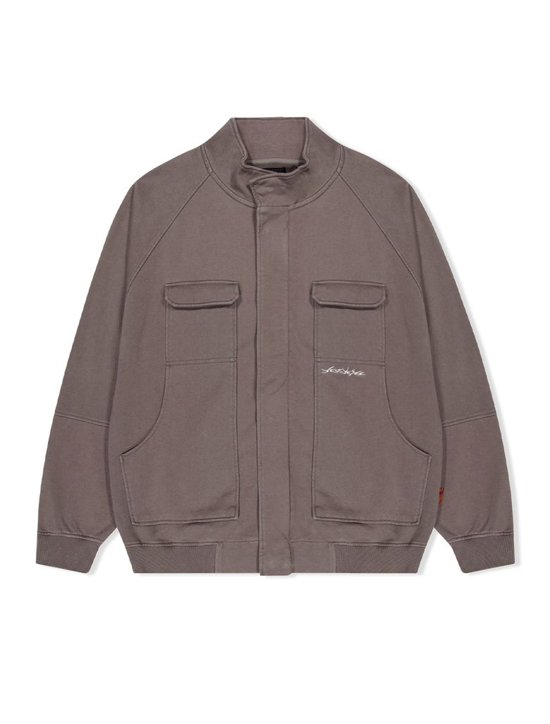 Y.E.S Zip Sweat Jacket Cocoa