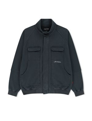 Y.E.S Zip Sweat Jacket Charcoal