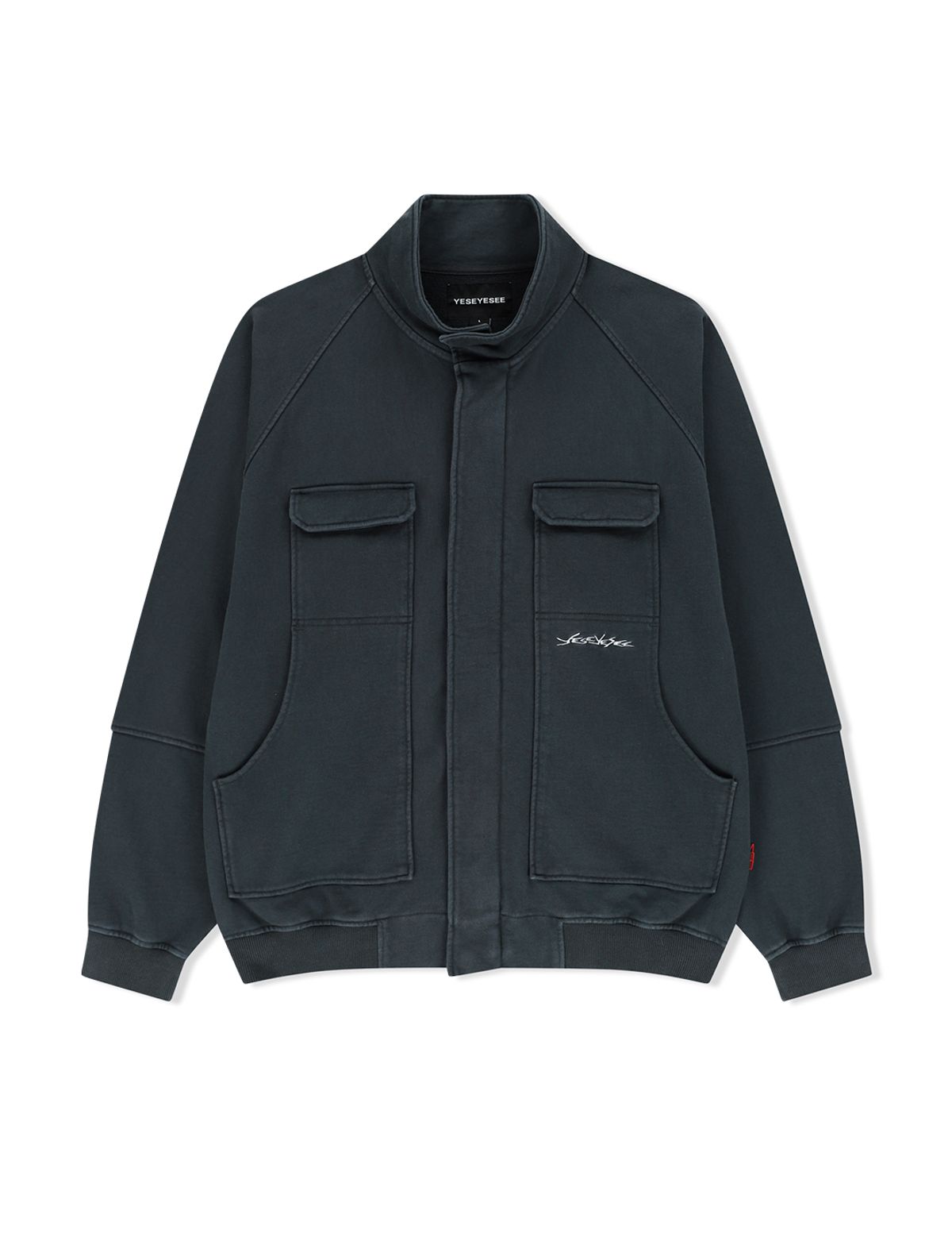 예스아이씨(YESEYESEE) Y.E.S Zip Sweat Jacket Charcoal