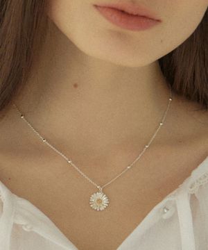 데이지 체인 네크리스 - 실버