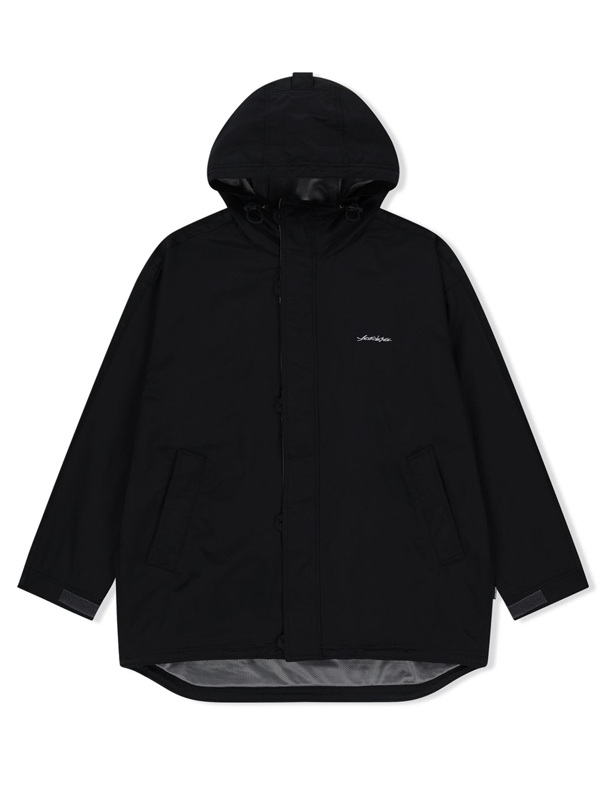 예스아이씨(YESEYESEE) Striking Windbreaker Black