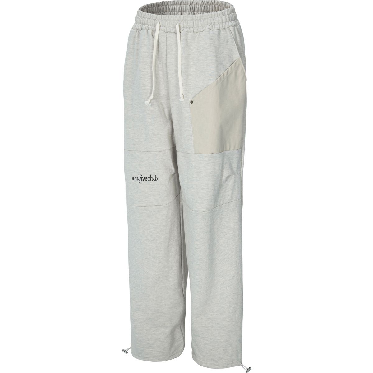 엔드파이브클럽(ANDFIVECLUB) rivet over-sweatpants [oatmeal]