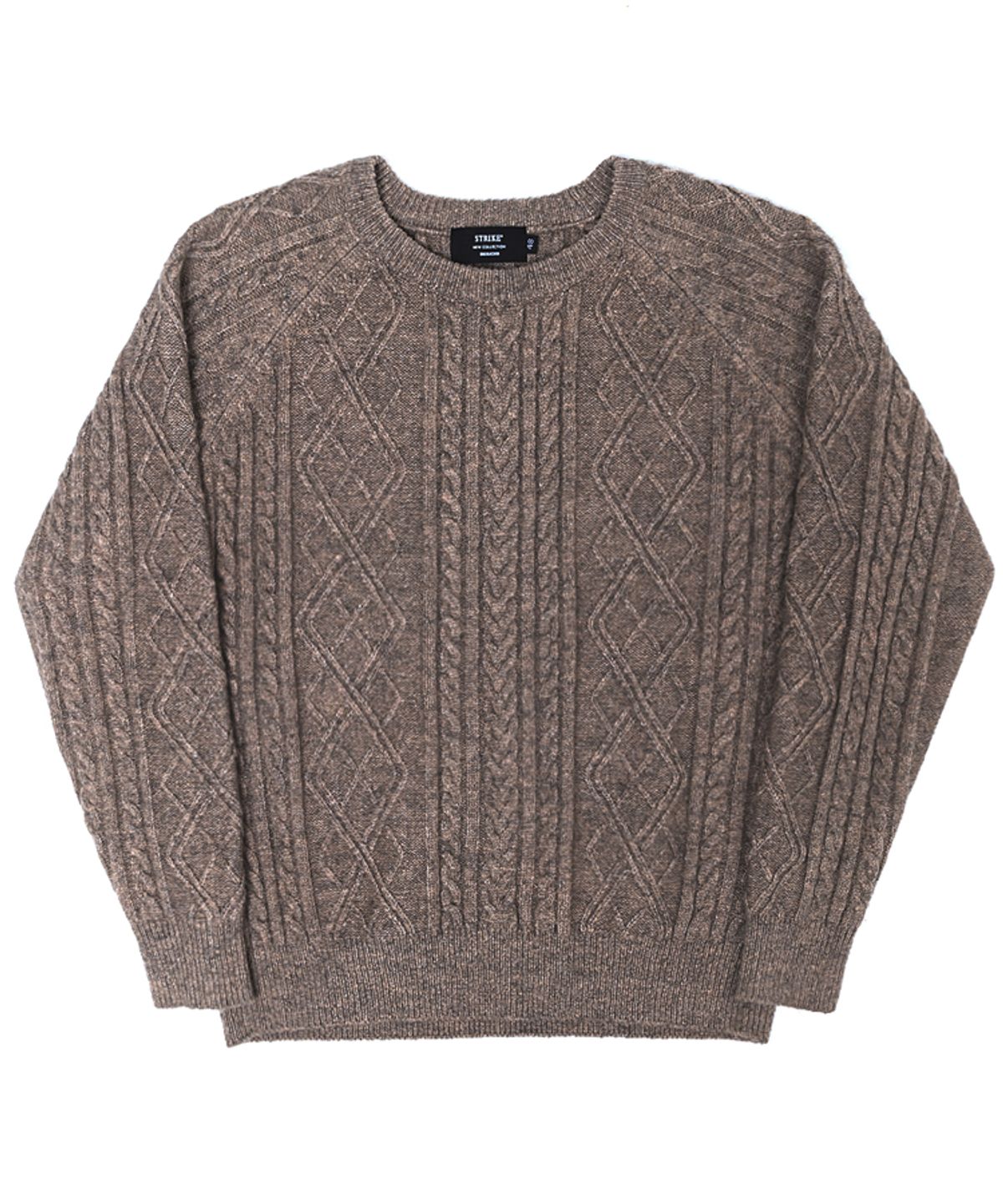 스트라이크(STRIKE) 로프 스티치 니트 스웨터 Rope Stitch Knit Sweater (3 Colors)