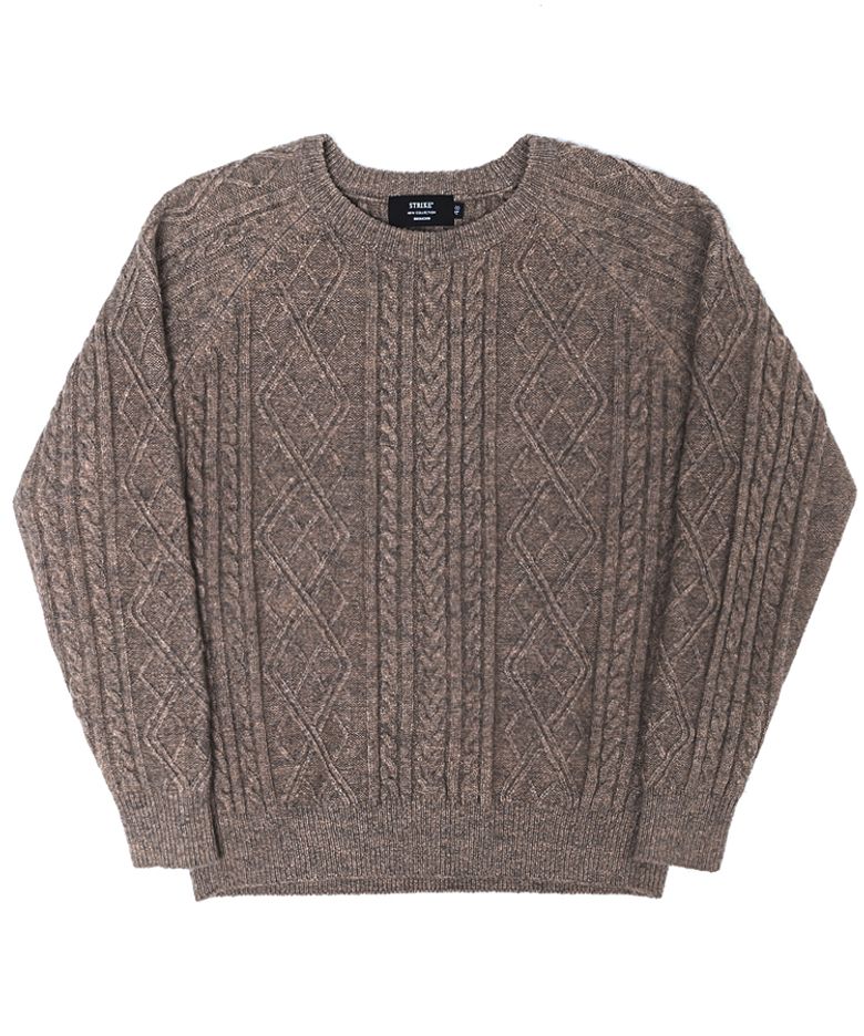 로프 스티치 니트 스웨터 Rope Stitch Knit Sweater (3 Colors)