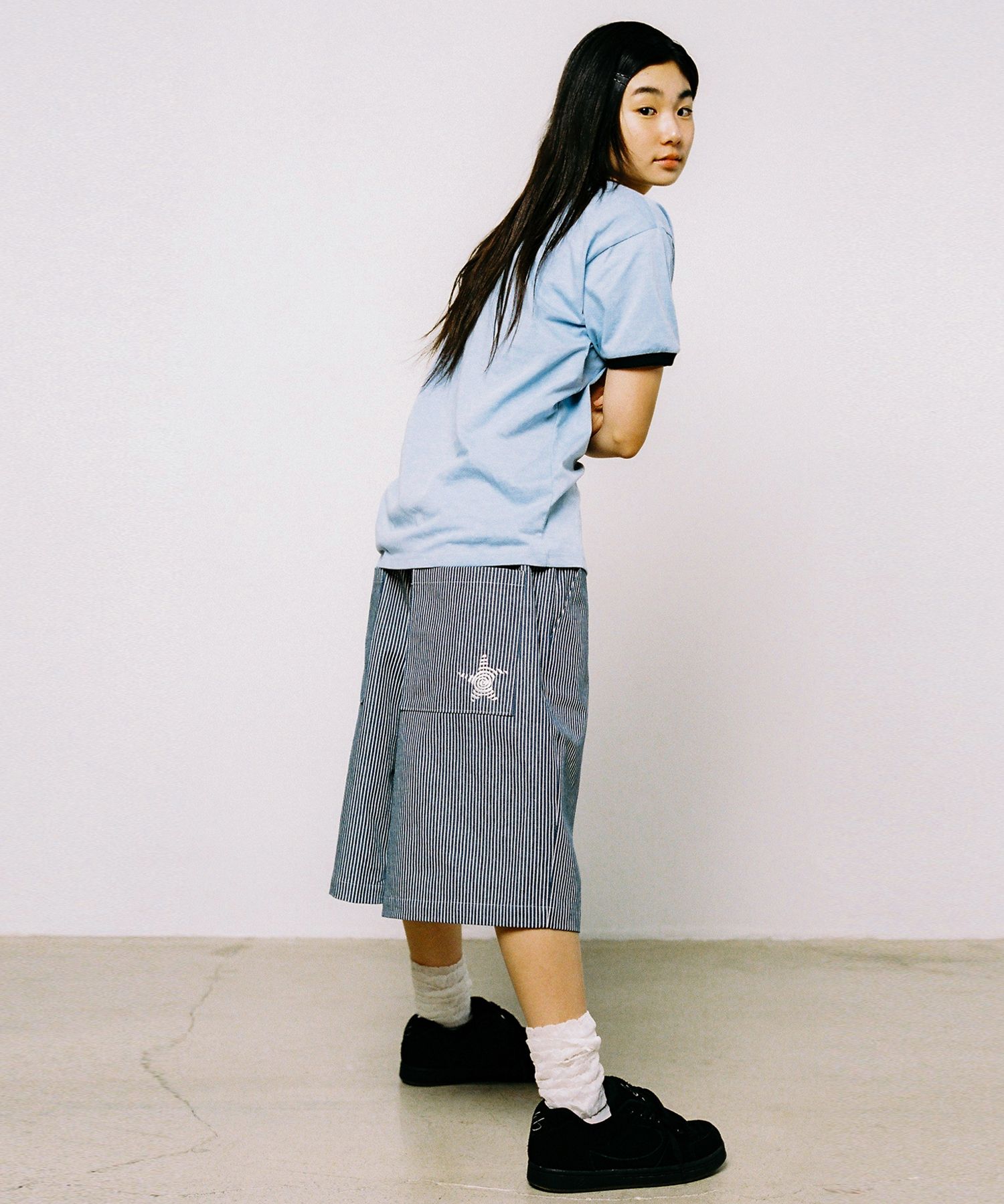 ★WEBHOUSE★TWISTER STAR STRIPE SHORTS MUSINSA | WEBHOUSE Twister Star Stripe Shorts - Denim