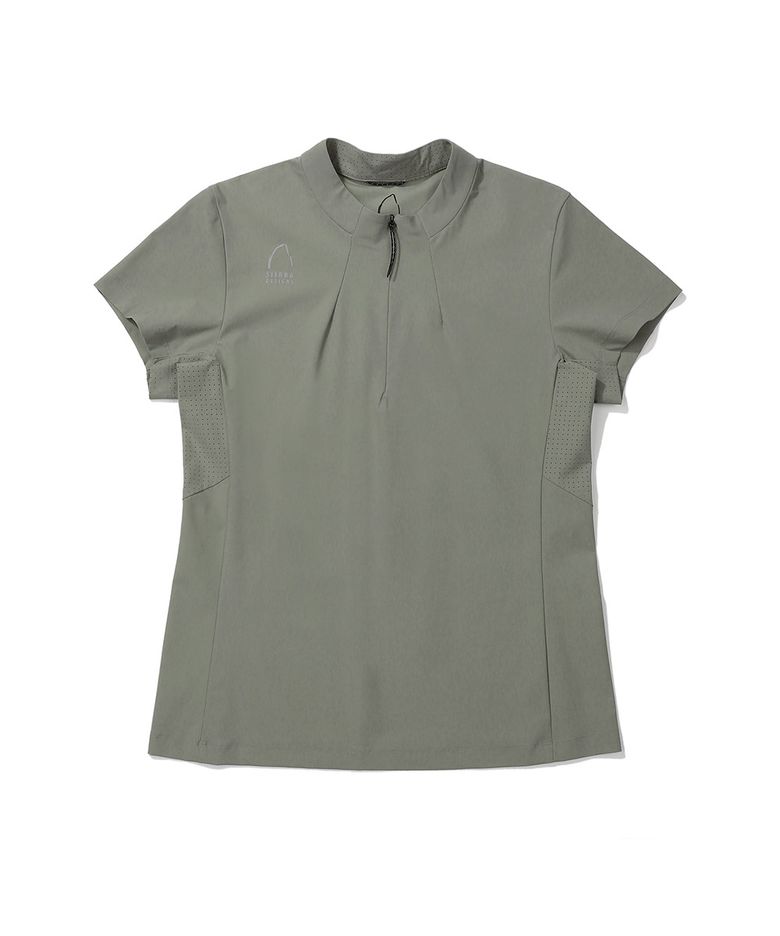 W) 플린트(FLINT) 반집업 티셔츠 KHAKI