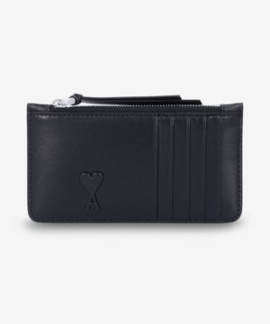 하트로고 집업 카드 홀더 - 블랙 / USL100830001